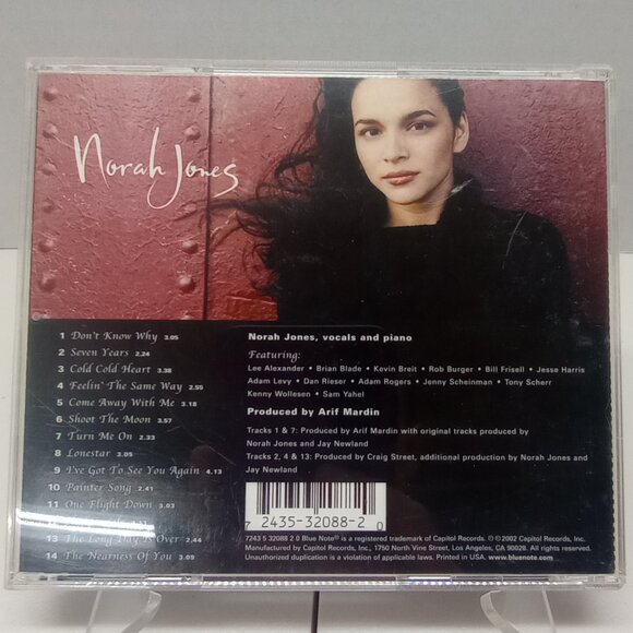 Norah Jones CD – Come Away With Me (2002) Grammy Winner – Jazz Pop EUC - Picture 3 of 3